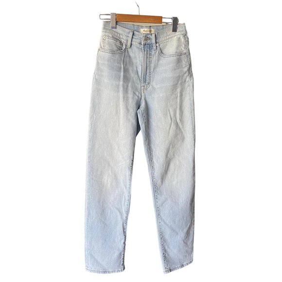 MADEWELL The Perfect Vintage Straight Jean in Mosedale Wash Size 26 - Picture 3 of 9